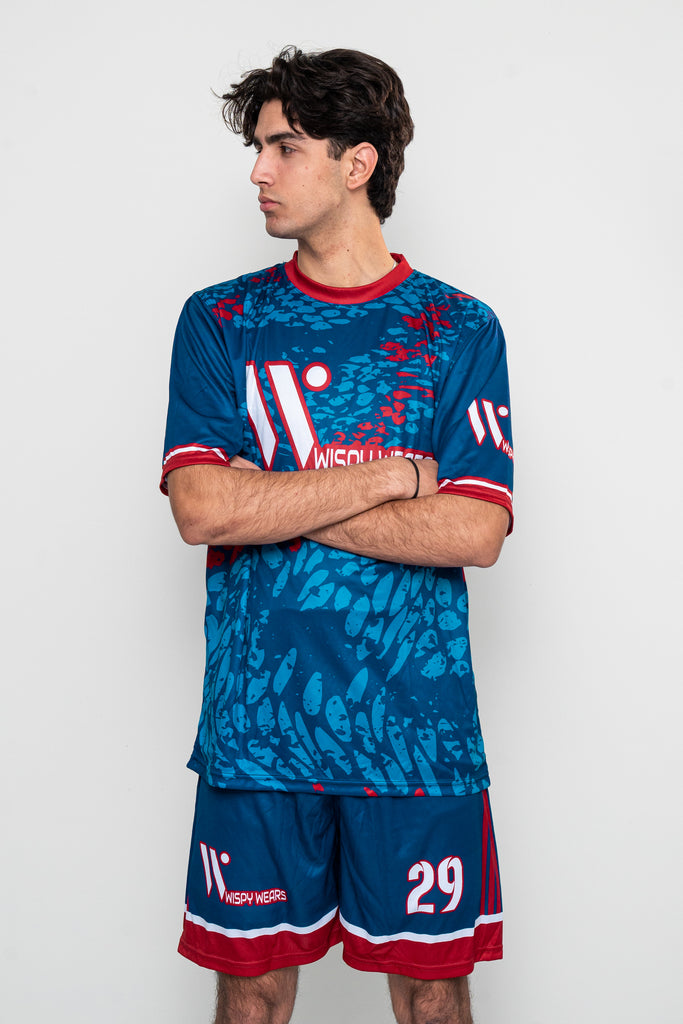 Blue Red Soccer Tracksuit