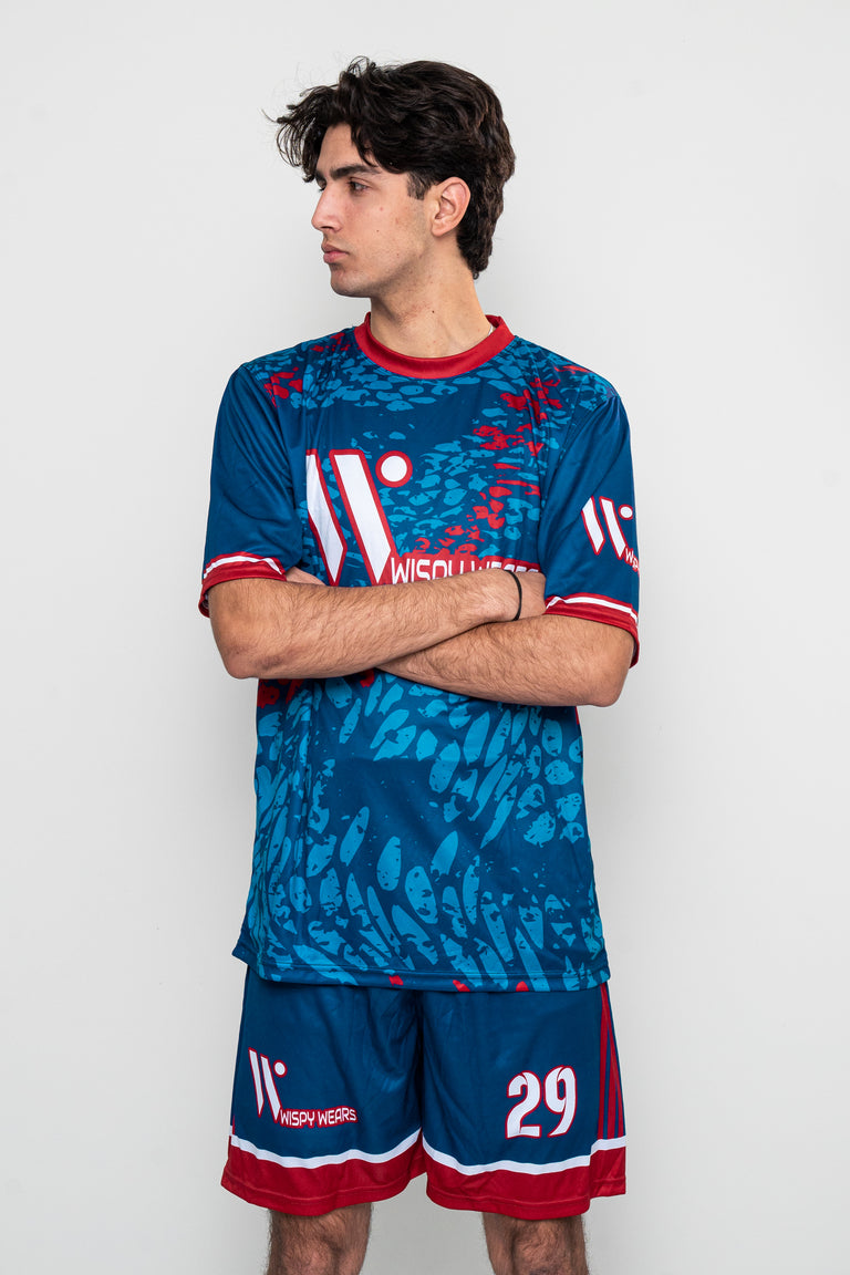 Blue Red Soccer Tracksuit