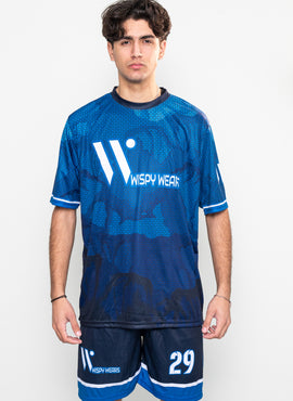Blue Black Soccer Tracksuits